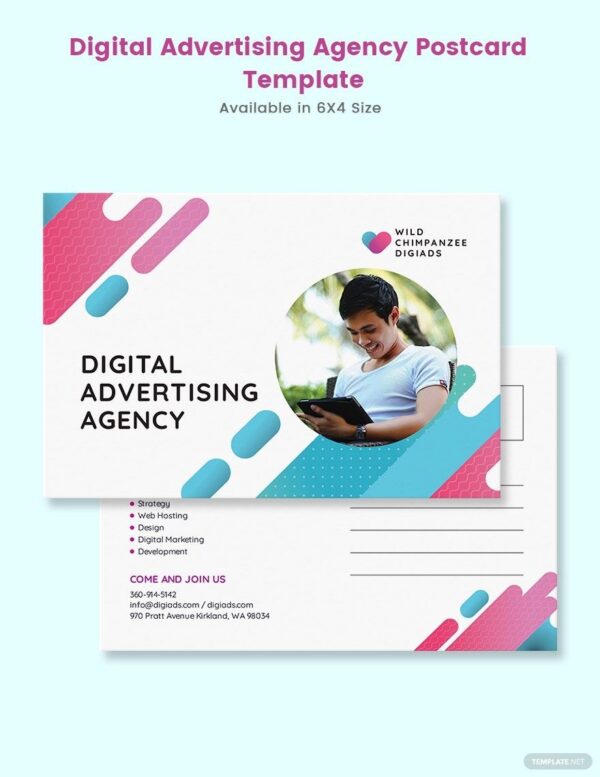 ZITNALTA Studio - Digital-Advertising-Agency-Postcard-Template