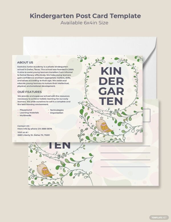 ZITNALTA Studio - Kindergarden-Post-Card-Template