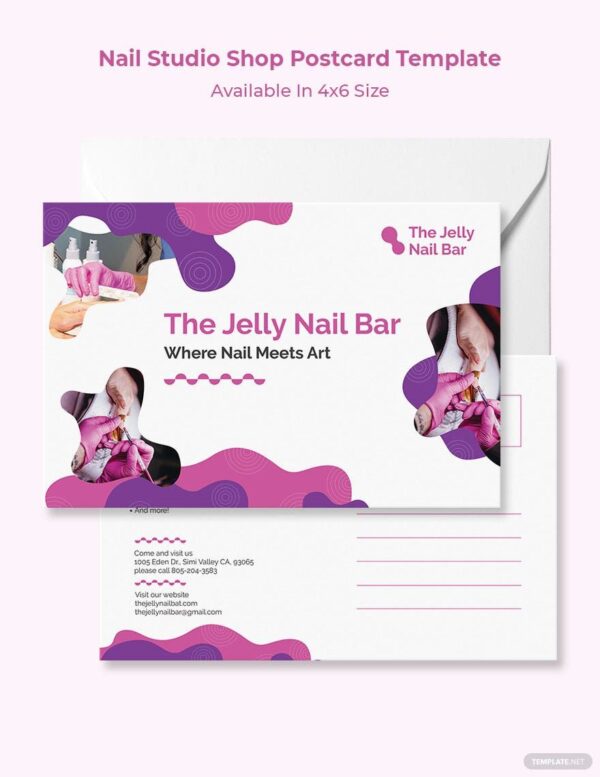 ZITNALTA Studio - Nail-Studio-Shop-Postcard-Template