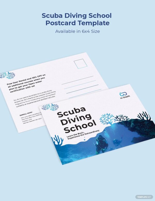 ZITNALTA Studio - Scuba-Diving-School-Postcard